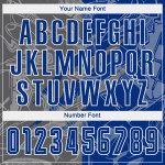 Benutzerdefinierte Graffiti Muster Royal-Steel Grau Scratch Sublimation Fußball Uniform Jersey Benutzerdefinierte Graffiti Muster Royal-Steel Grau Scratch Sublimation Fußball Uniform Jersey
