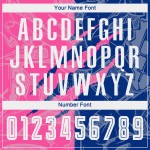 Benutzerdefinierte Graffiti Muster Rosa-Royal Scratch Sublimation Fußball Uniform Jersey