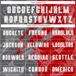 Benutzerdefinierte Graffiti Muster Rot-Stahl Grau Scratch Sublimation Fußball Uniform Jersey Benutzerdefinierte Graffiti Muster Rot-Stahl Grau Scratch Sublimation Fußball Uniform Jersey