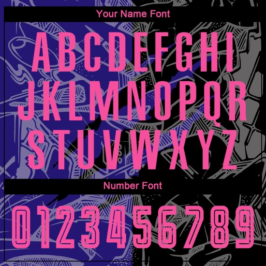 Benutzerdefinierte Graffiti Muster Rosa Schwarz-Dunkel Lila Scratch Sublimation Fußball Uniform Jersey Benutzerdefinierte Graffiti Muster Rosa Schwarz-Dunkel Lila Scratch Sublimation Fußball Uniform Jersey