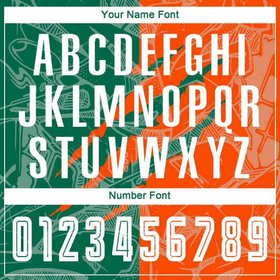 Benutzerdefinierte Graffiti Muster Kelly Grün-Orange Scratch Sublimation Fußball Uniform Jersey Benutzerdefinierte Graffiti Muster Kelly Grün-Orange Scratch Sublimation Fußball Uniform Jersey