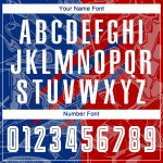 Benutzerdefinierte Graffiti Muster Rot-Royal USA Scratch Sublimation Fußball Uniform Jersey