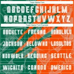 Benutzerdefinierte Graffiti Muster Kelly Grün-Orange Scratch Sublimation Fußball Uniform Jersey Benutzerdefinierte Graffiti Muster Kelly Grün-Orange Scratch Sublimation Fußball Uniform Jersey