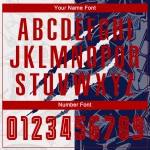 Benutzerdefinierte Graffiti Muster Rot-Navy Scratch Sublimation Fußball Uniform Jersey Benutzerdefinierte Graffiti Muster Rot-Navy Scratch Sublimation Fußball Uniform Jersey