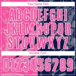 Benutzerdefinierte Graffiti Muster Rosa-Navy Scratch Sublimation Fußball Uniform Trikot